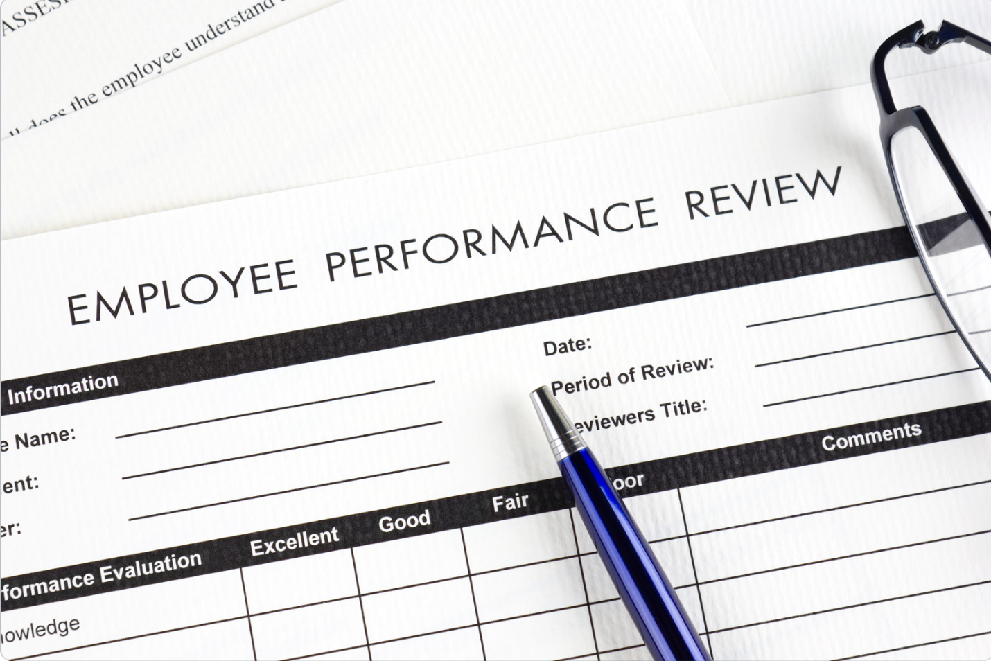 Employee performance review form